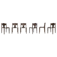 Set of 6 Vintage Chairs by Augusto Bozzi, Italy, 1970s