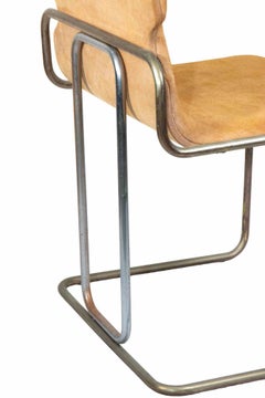 Set of 6 Vintage Chairs in the style of Willy Rizzo, Italy, 1970s