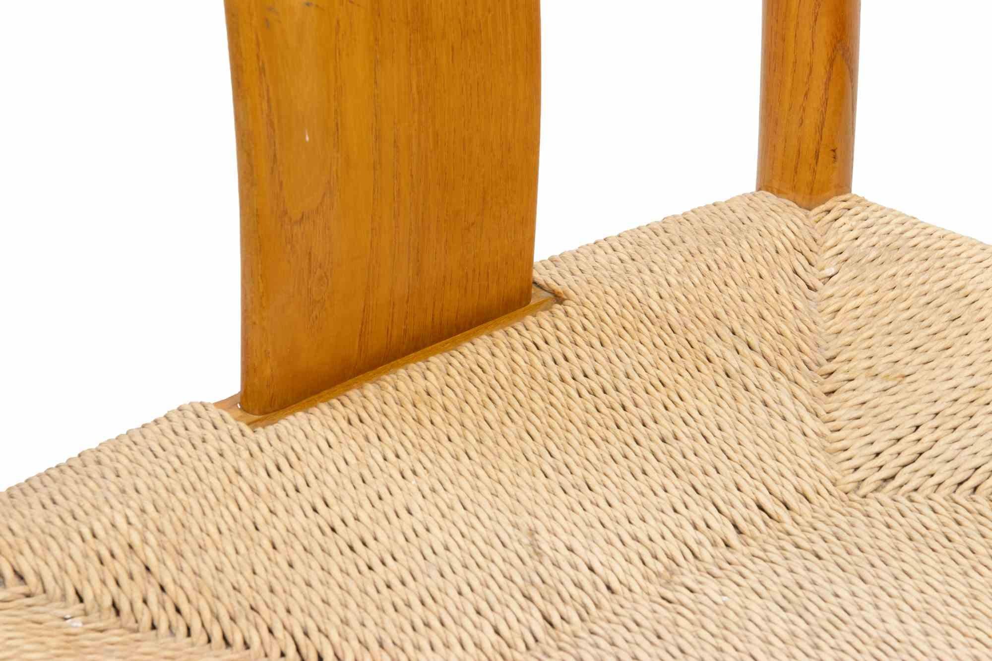 Wood Set of 6 Vintage Chairs model Thalia by Annig Sarian, italy, 1965