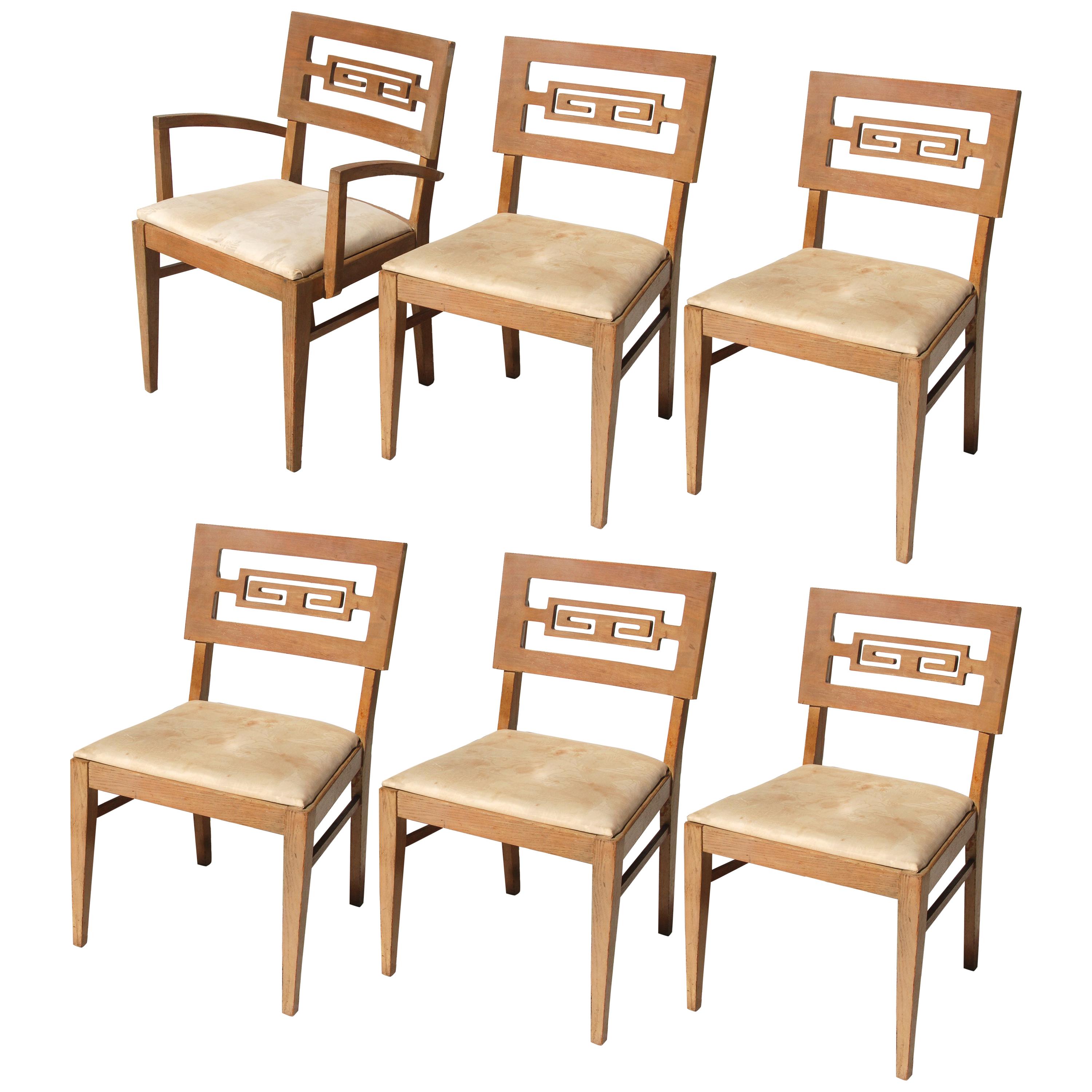 Set of 6 Vintage Chin Hua Drexel Heritage Dining Chairs For Sale