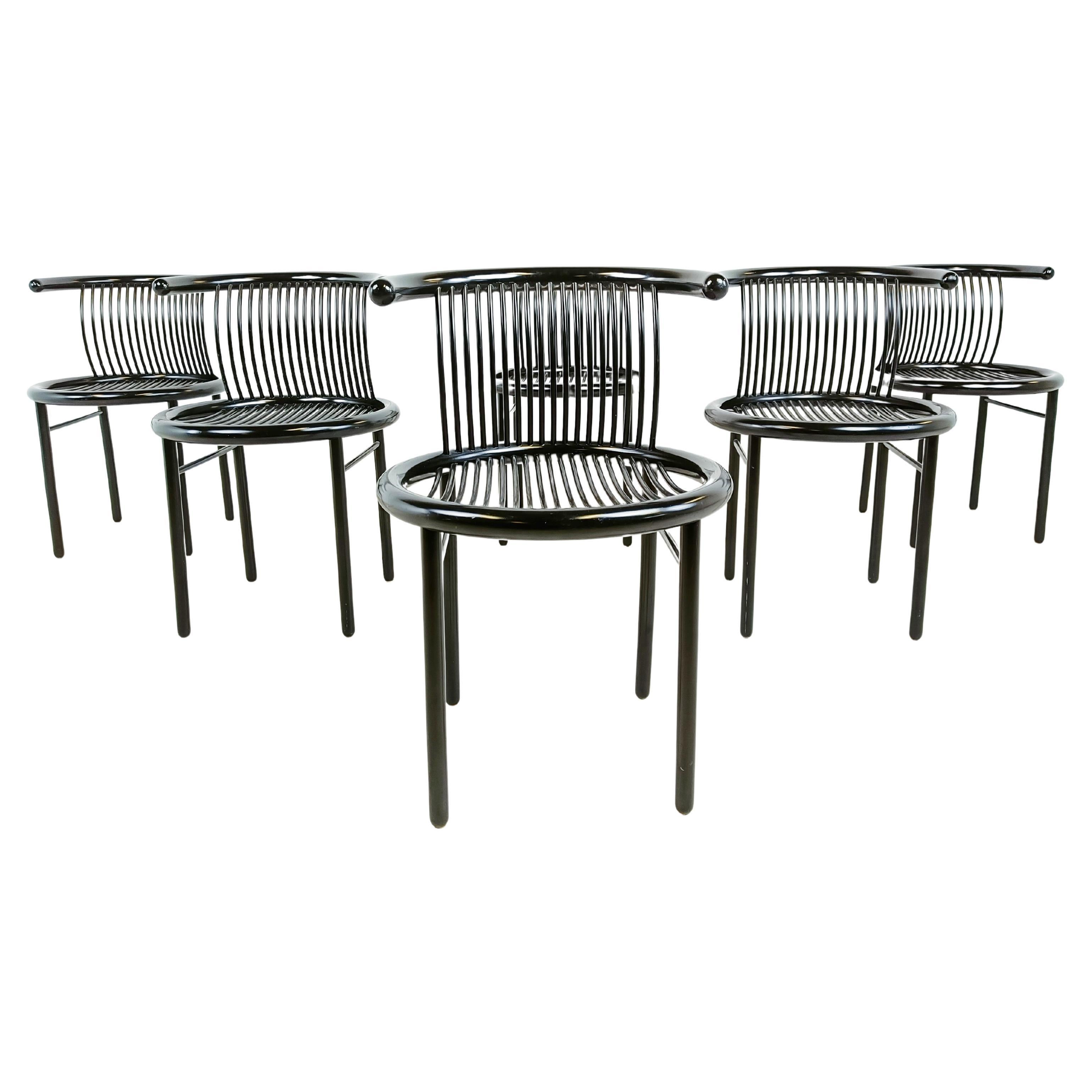 Set of 6 Vintage "CIRCO" Chairs by Jutta & Herbert Ohl for Lübke 1980s For Sale