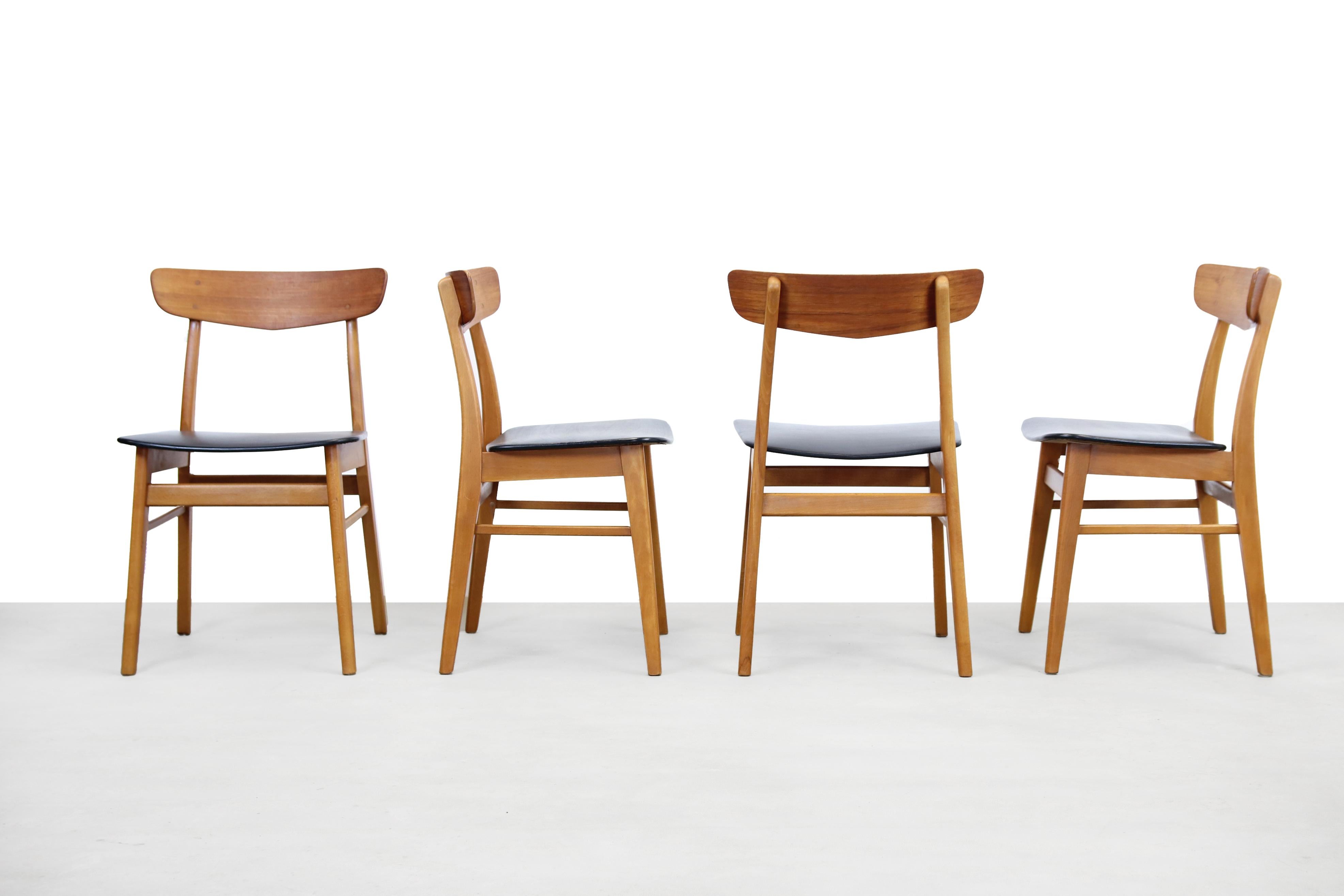 Scandinavian Modern Set of six Danish Design dining Chairs by Farstrup, choose your own fabric