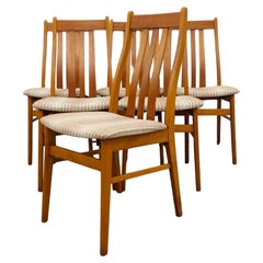 Set of 6 Vintage Danish Modern Dining Chairs by Farstrup