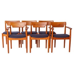 Set of 6 Vintage Danish Teak Chairs by Grete Jalk, 1960s  Reupholstered