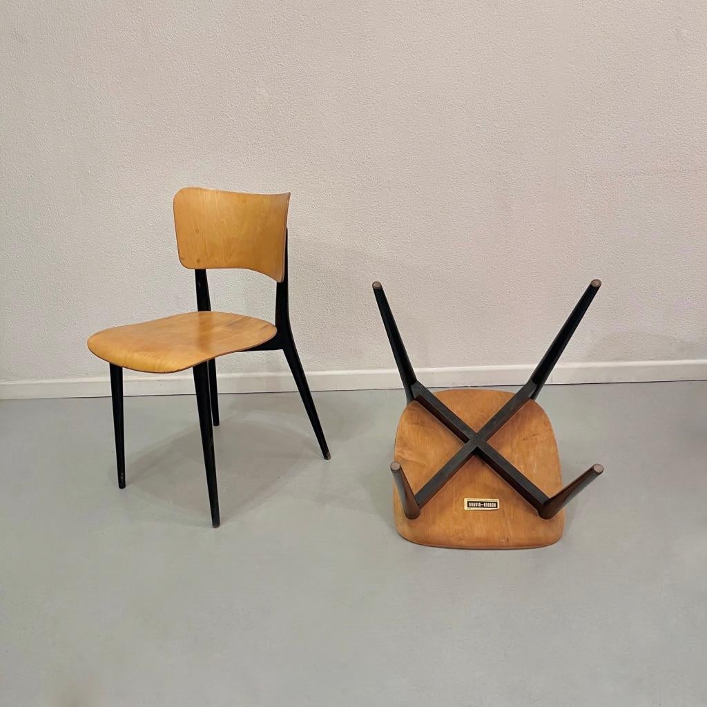 Set of 6 vintage dining chairs by Max Bill, Horgen Glarus, Switzerland ca. 1950s For Sale 7