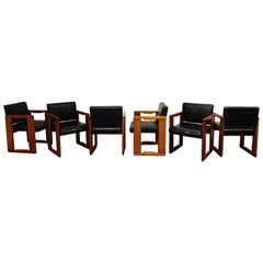 Set of 6 Vintage Dining Chairs by Tobia & Afra Scarpa, 1970s