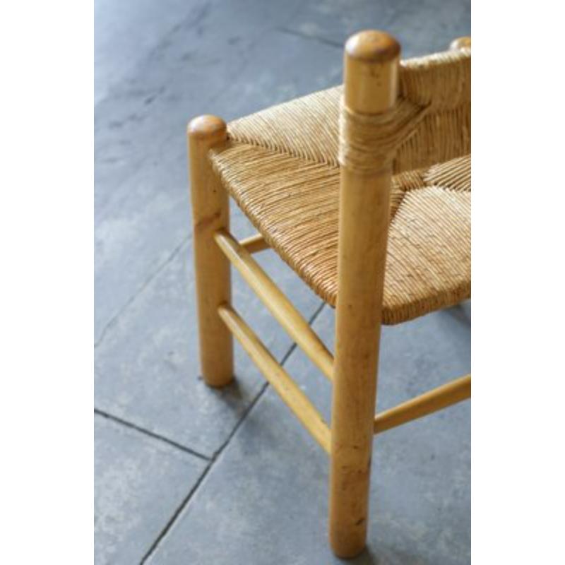 French Set of 6 Vintage Dining Room Chairs, 1955 For Sale