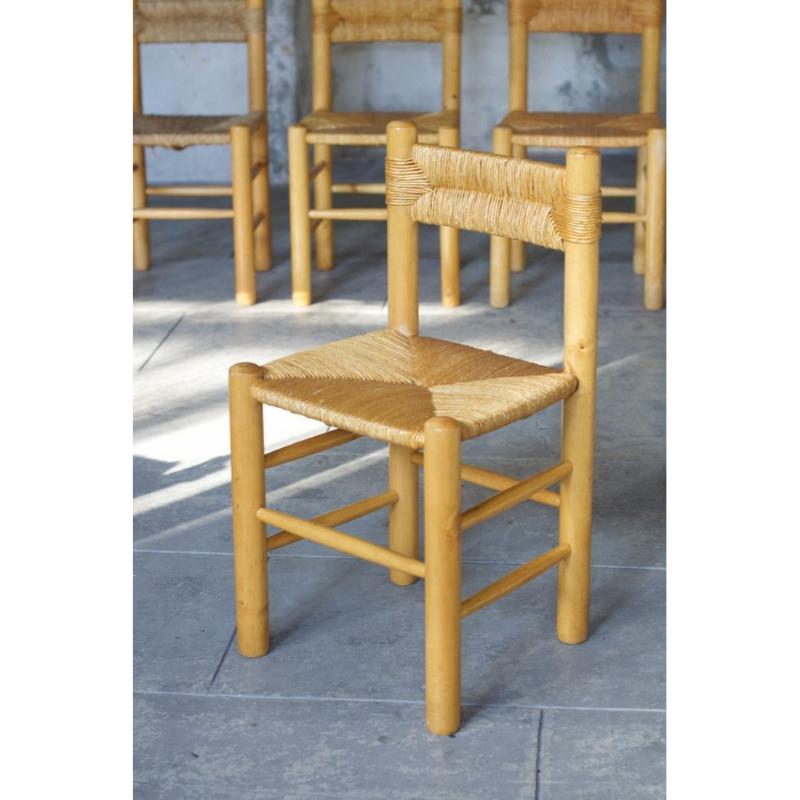 Set of 6 Vintage Dining Room Chairs, 1955 For Sale 1