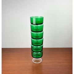 Juego de 6 vasos vintage de Luminarc, años 70