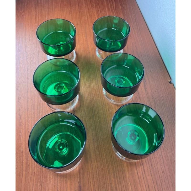Set of 6 Vintage Drinking Glasses from Luminarc, 1970s In Good Condition For Sale In Hamburg, DE