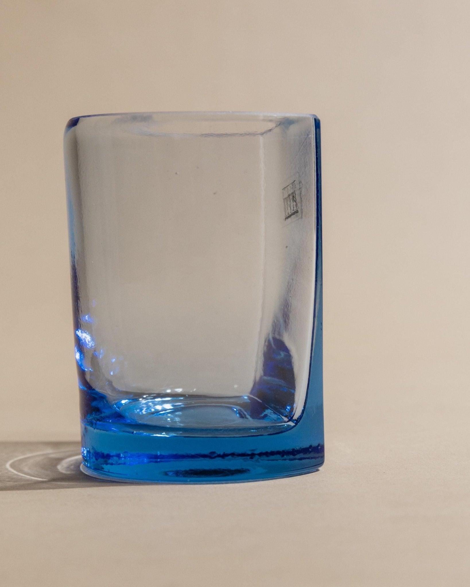 6er-Set Vintage-Trinkgläser im blauen Bogen-Design von Pitti Studio, 1980er Jahre (Glas) im Angebot
