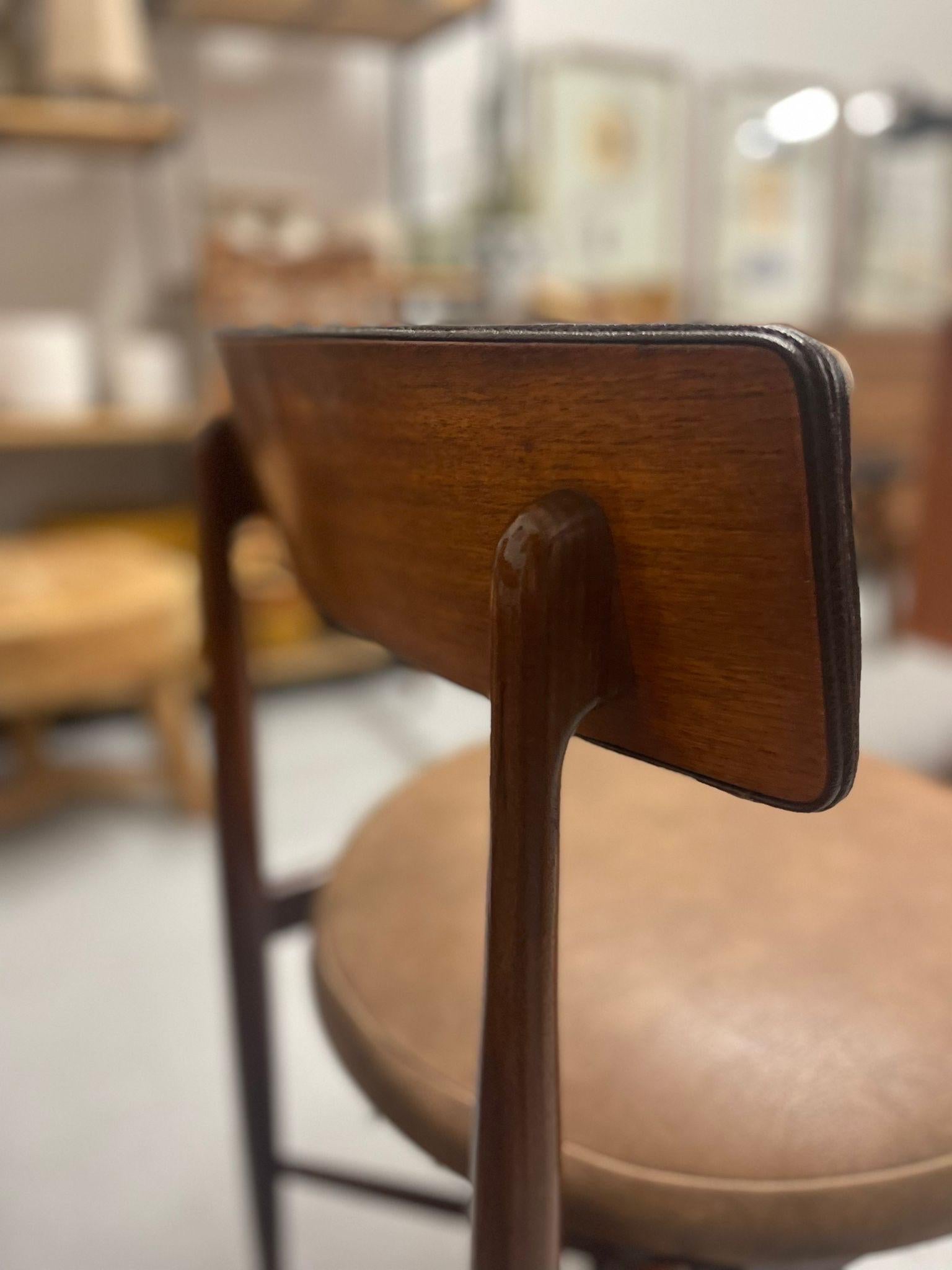 Set of 6 Vintage English Mid Century Modern G-Plan Dining Chairs. For Sale 5