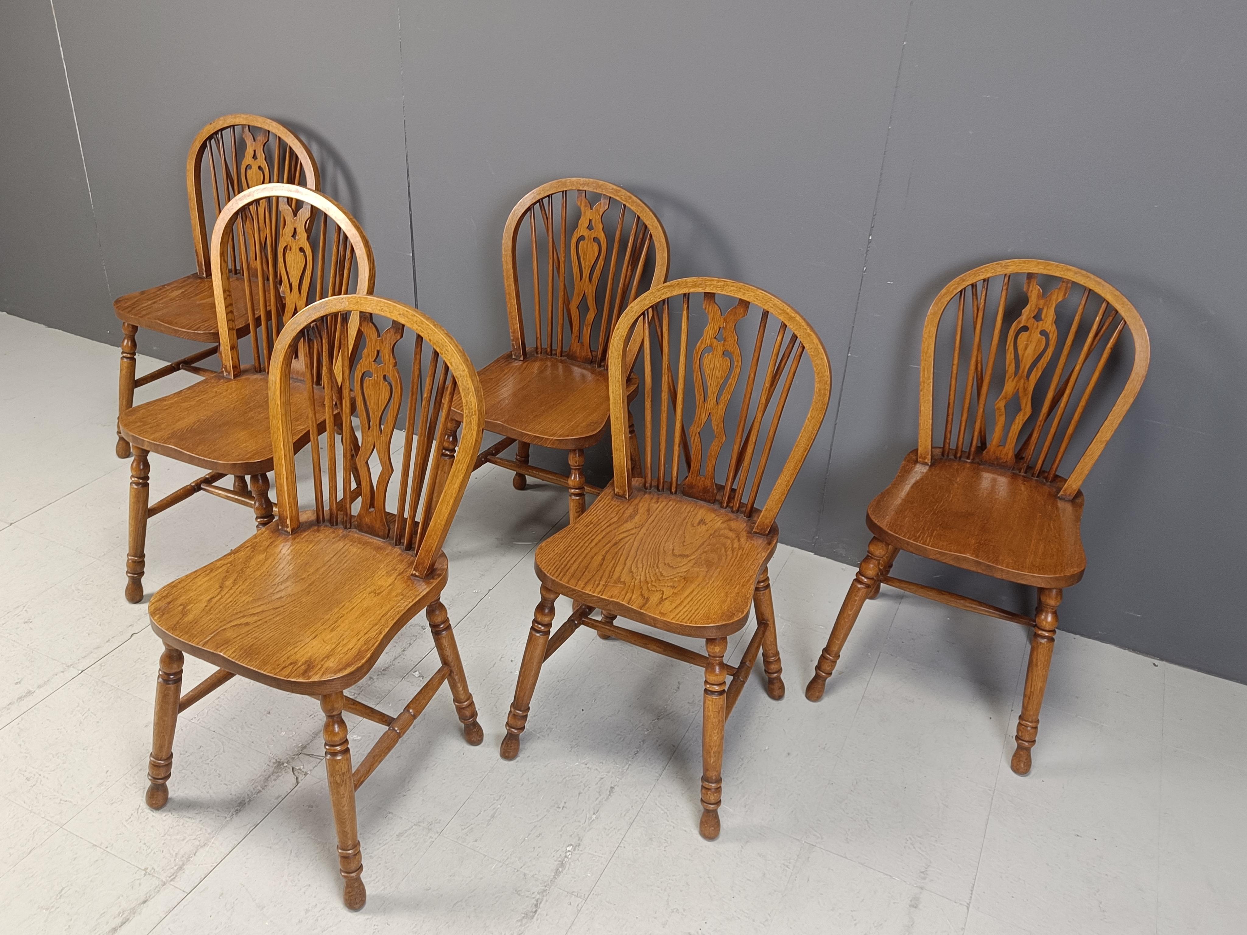 Britannico Set di 6 Vintage  Sedie da pranzo Ercol, anni '50 in vendita