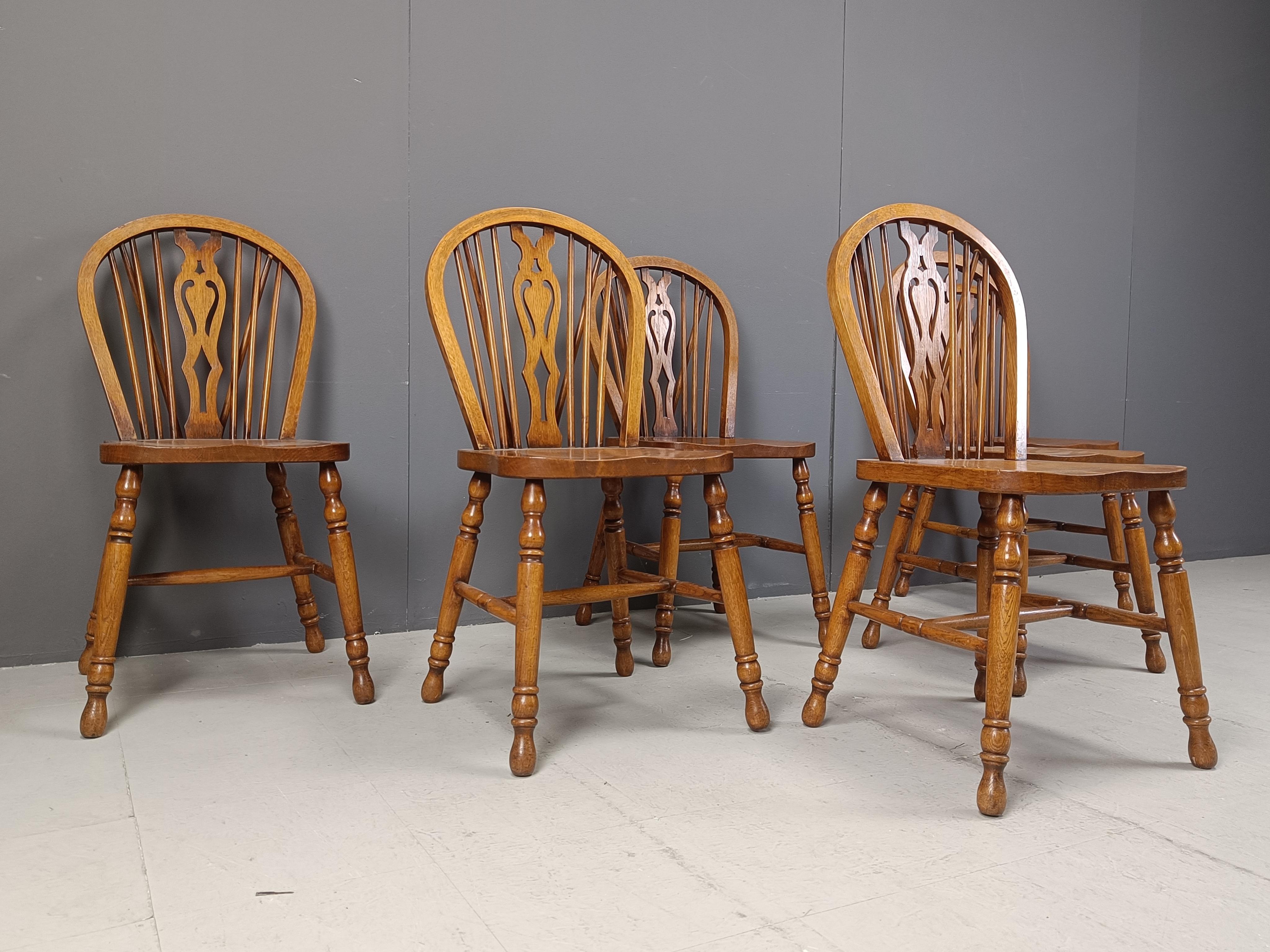 Metà XX secolo Set di 6 Vintage  Sedie da pranzo Ercol, anni '50 in vendita