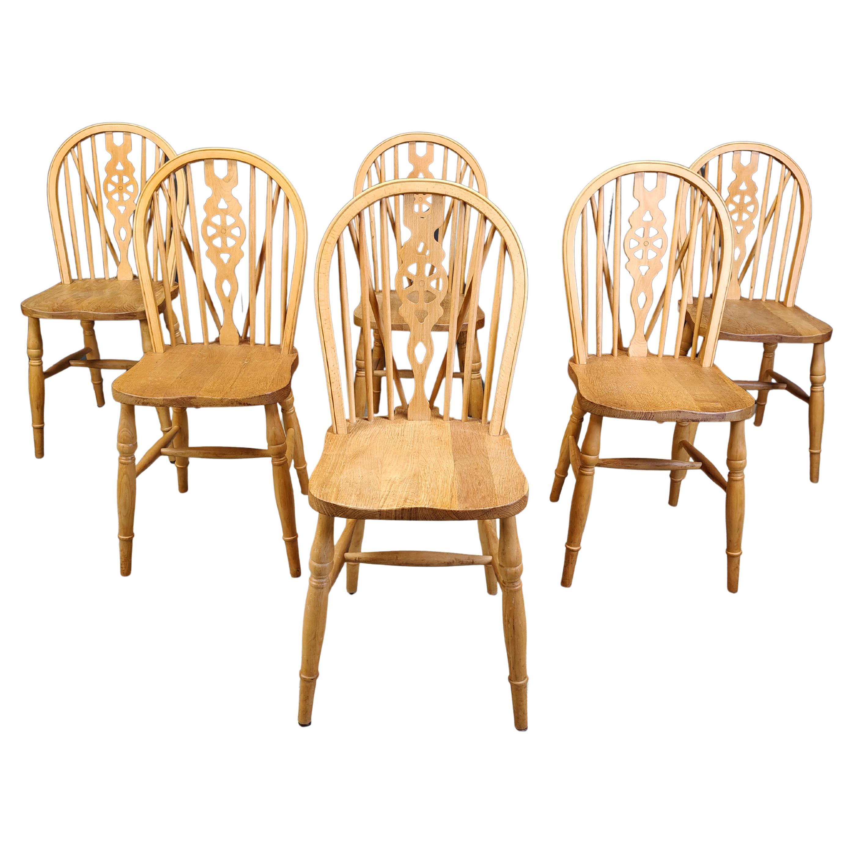 Ensemble de 6 chaises de salle à manger vintage Ercol, années 1950
