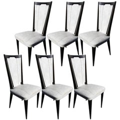 Set of 6 vintage French Dining Chairs