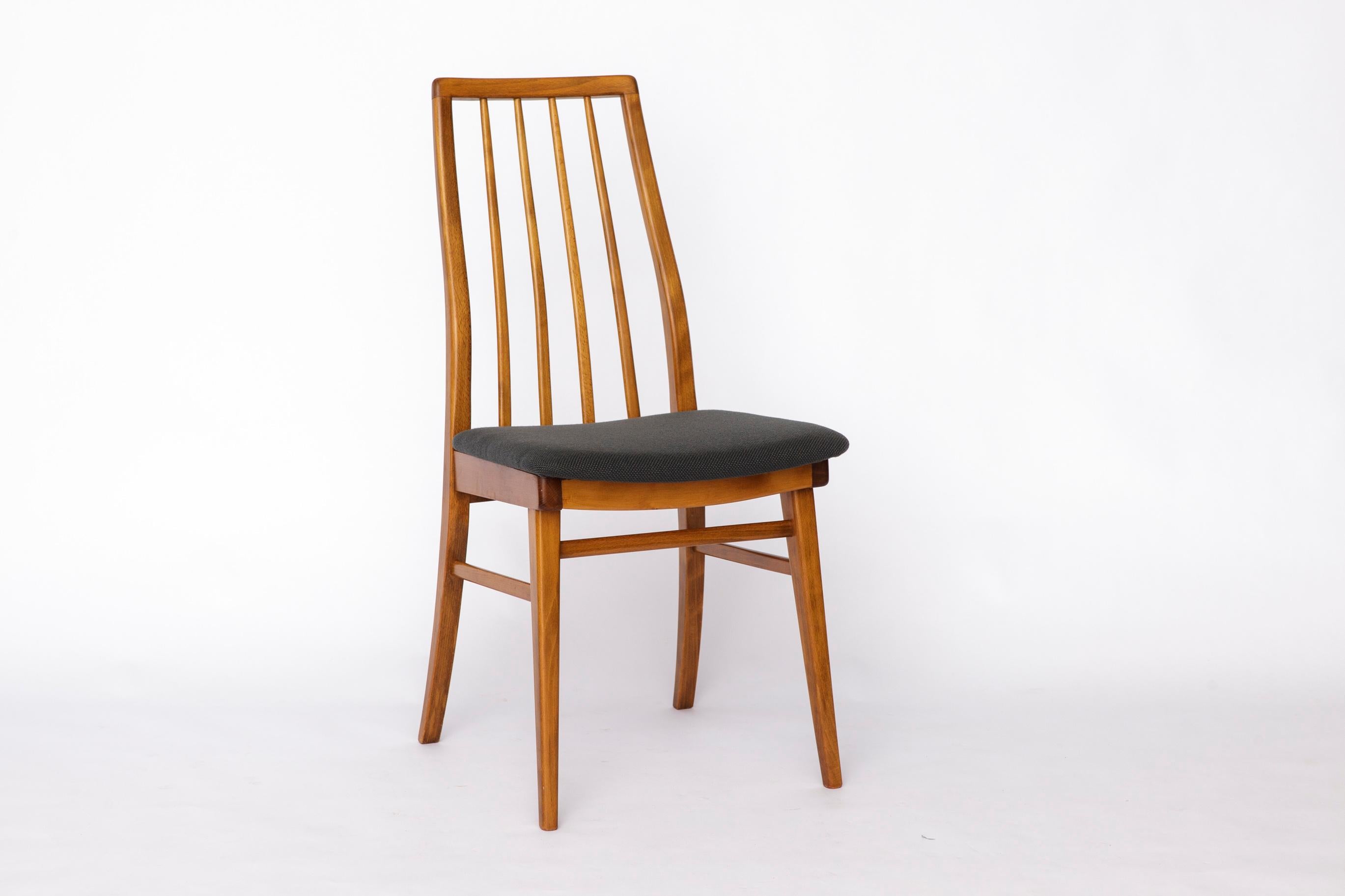 Fine XX secolo Set di 6 sedie da pranzo tedesche d'epoca - Sedie in legno di faggio del Mid Century degli anni '60/'70 in vendita