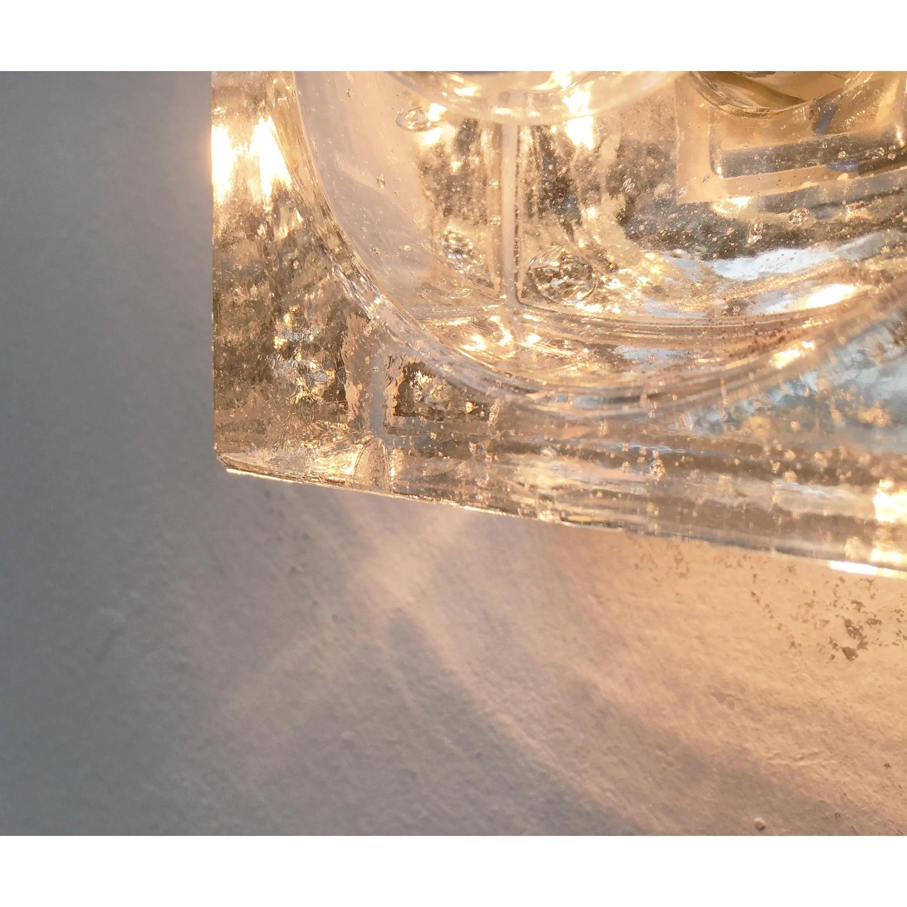 Satz von 6 Vintage-Wandleuchten aus Glas im deutschen Space Age-Stil 310, 1970er Jahre im Angebot 2