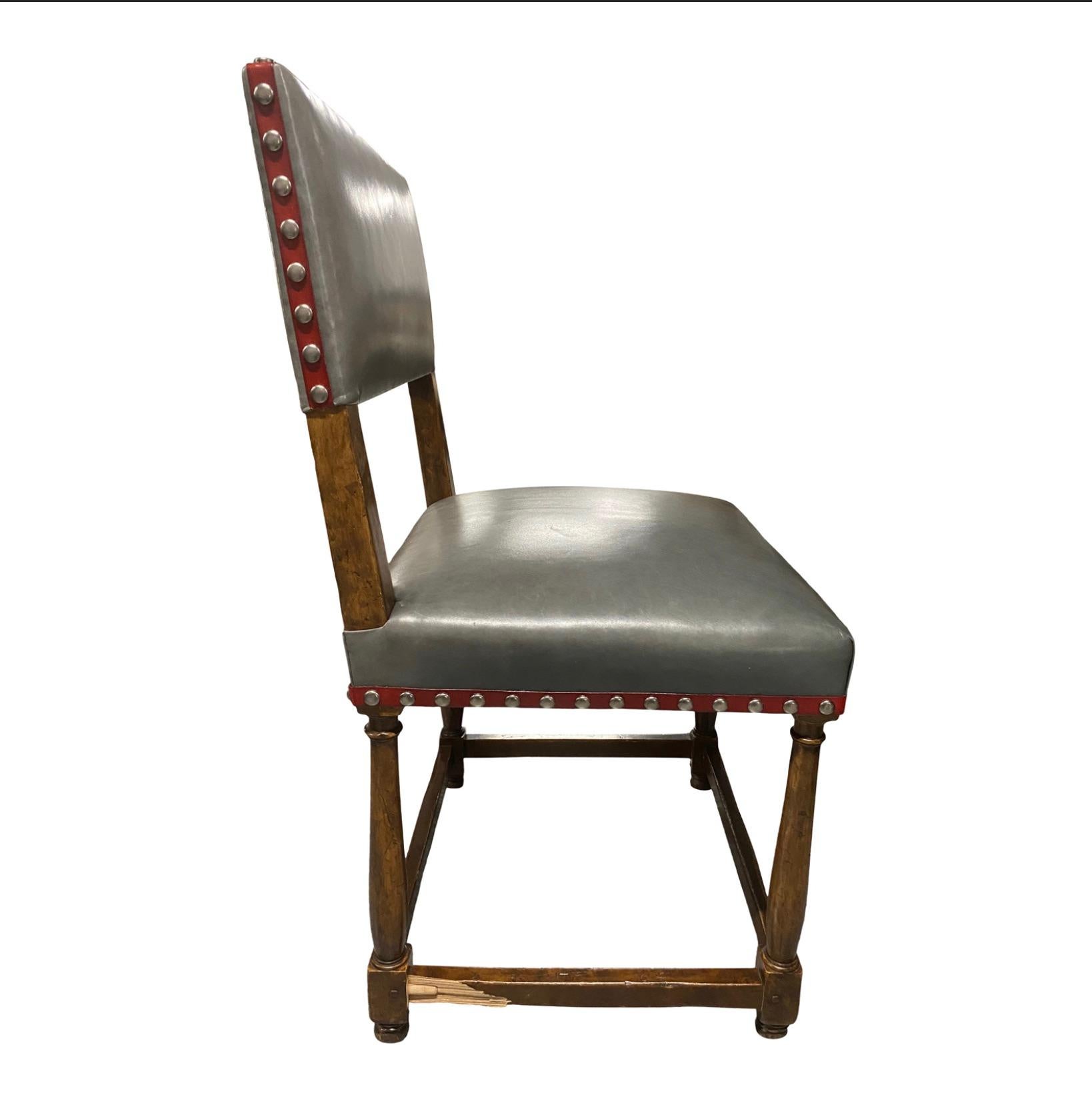 Set of 6 Vintage Gregorious Pineo Dining Chairs Upholstered  In Good Condition In Sag Harbor, NY