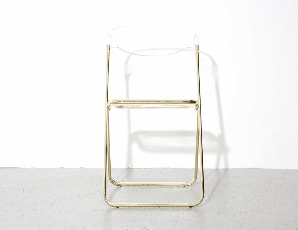 Set of 6 Vintage Italian Lucite Folding Chairs 3