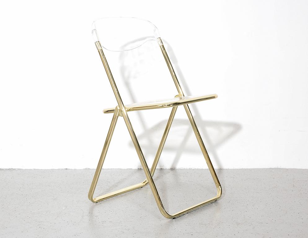 Set of 6 Vintage Italian Lucite Folding Chairs 4