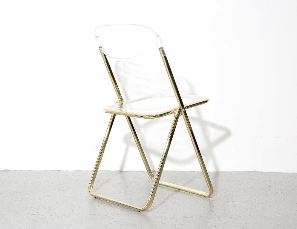 Set of 6 Vintage Italian Lucite Folding Chairs 7