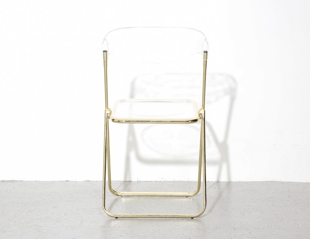 Set of 6 Vintage Italian Lucite Folding Chairs 8