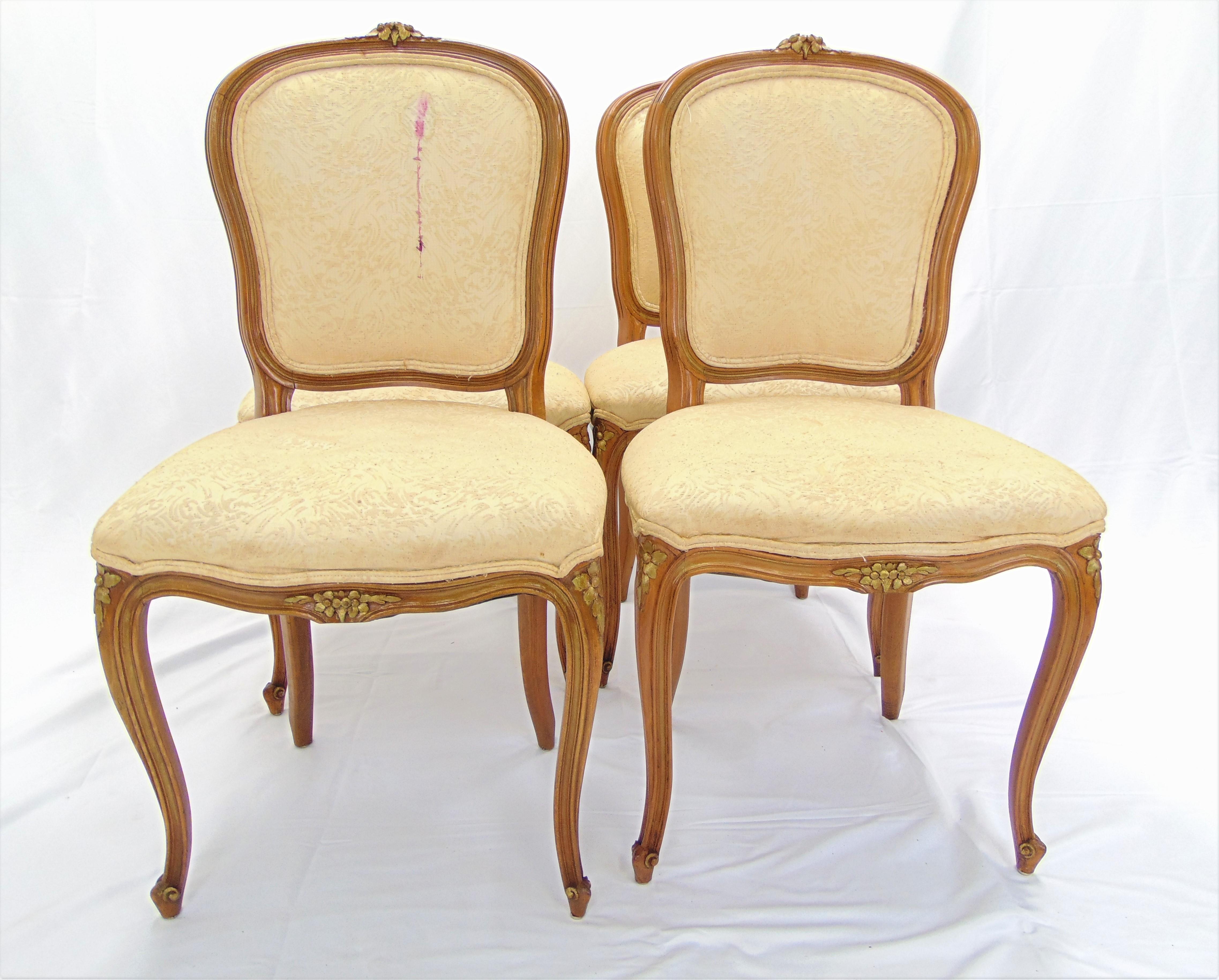Set of 6 Vintage Italian Provincial Dining Chairs 5