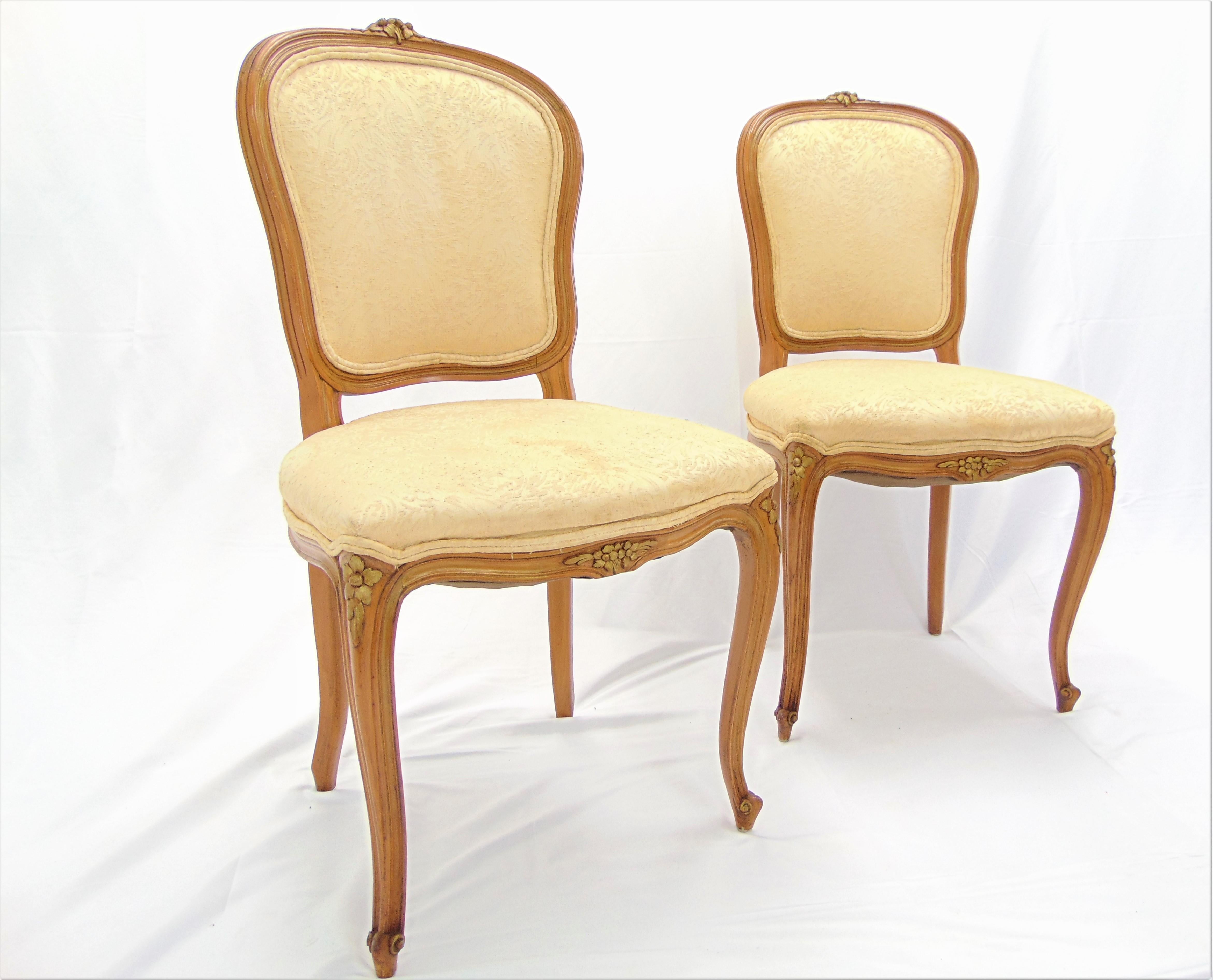 Set of 6 Vintage Italian Provincial Dining Chairs 7