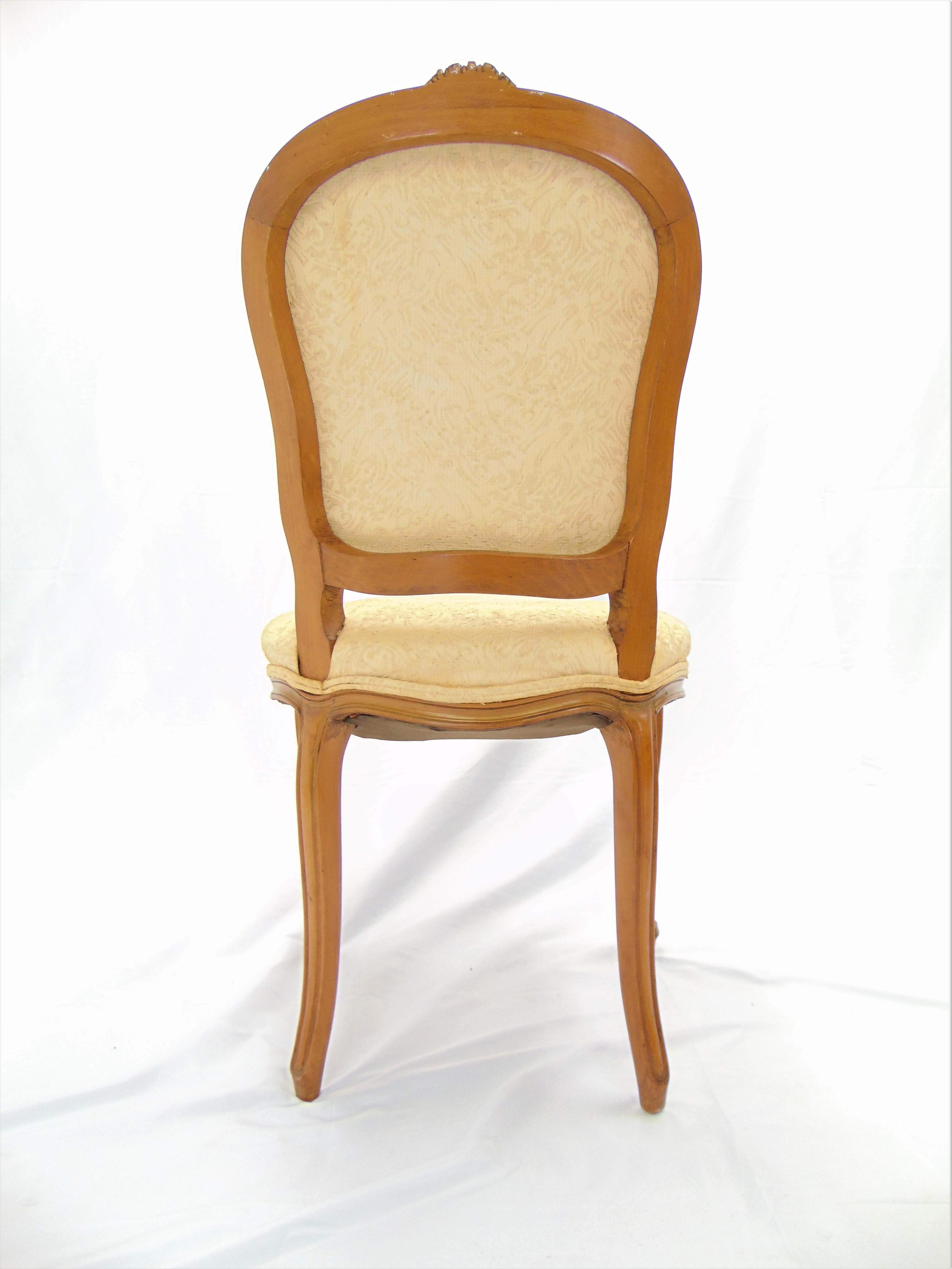 Set of 6 Vintage Italian Provincial Dining Chairs 11