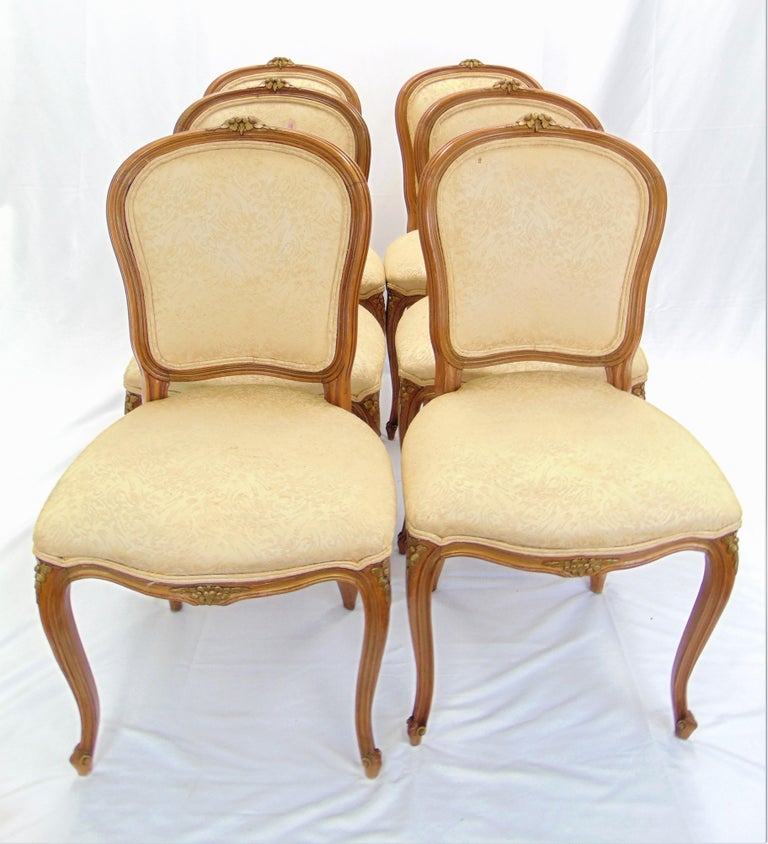 Set of 6 Vintage Italian Provincial Dining Chairs at 1stDibs vintage