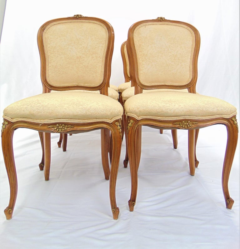 Set Of 6 Vintage Italian Provincial Dining Chairs For Sale At 1stdibs