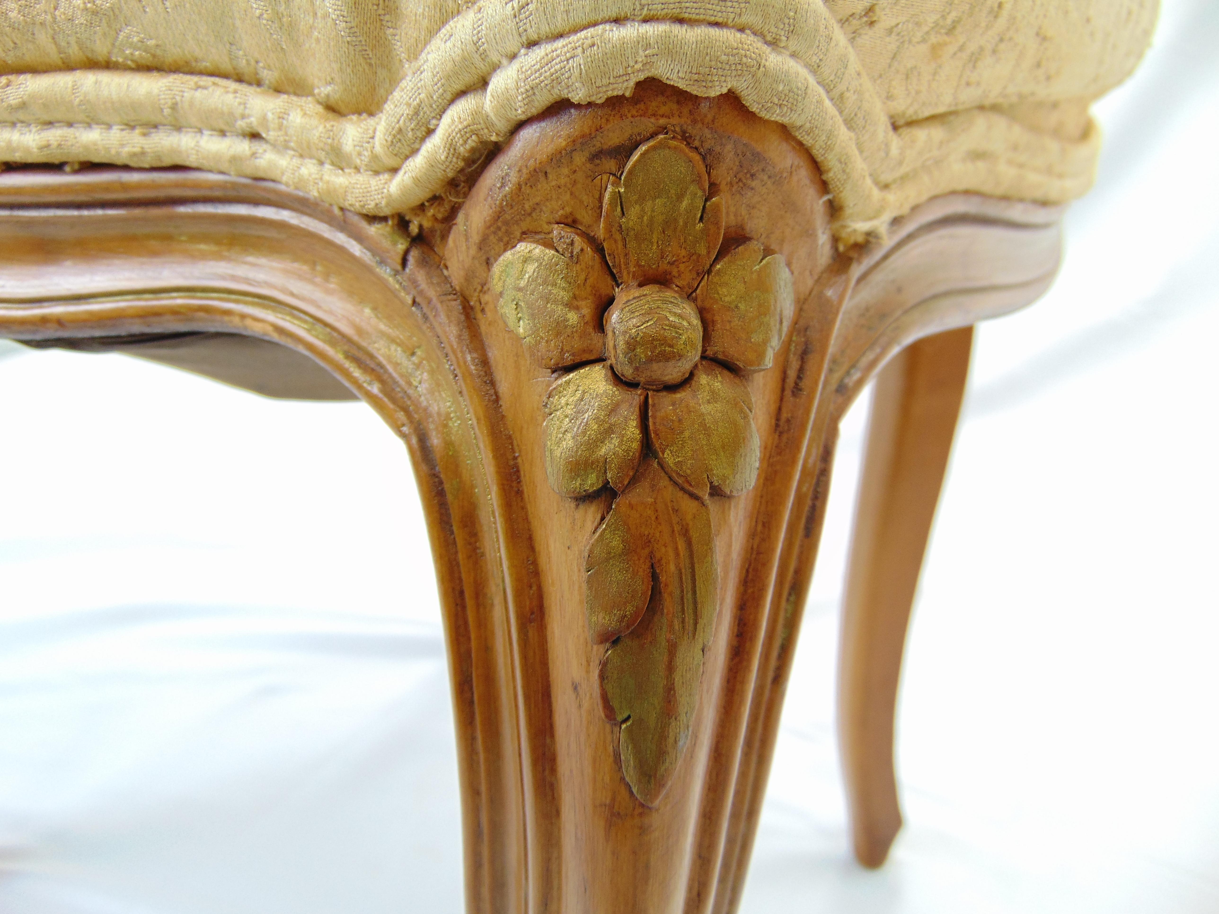 Mid-20th Century Set of 6 Vintage Italian Provincial Dining Chairs
