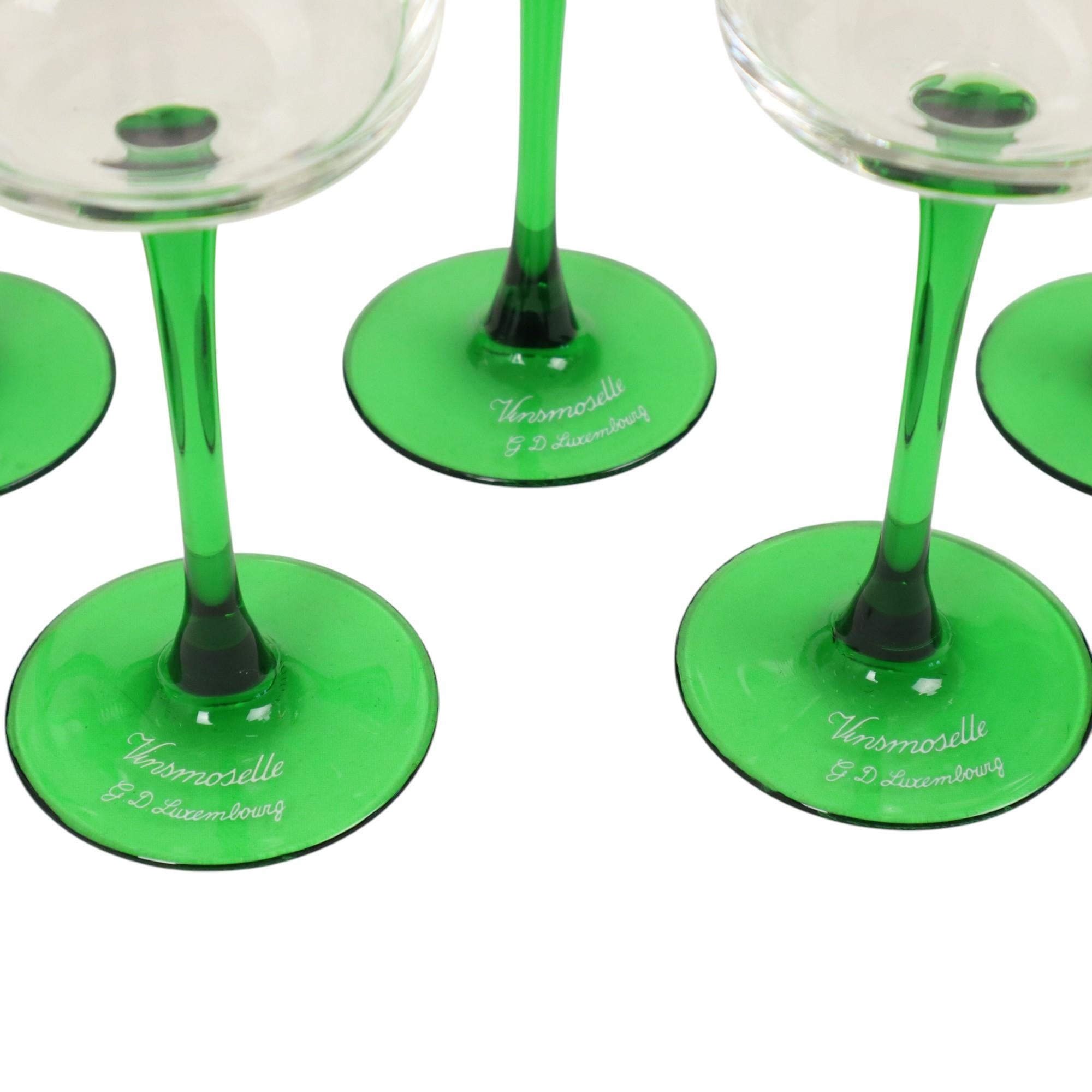Set de 6 Copas de Vino Vintage Luminarc Vins Moselle Verde Vidrio en venta