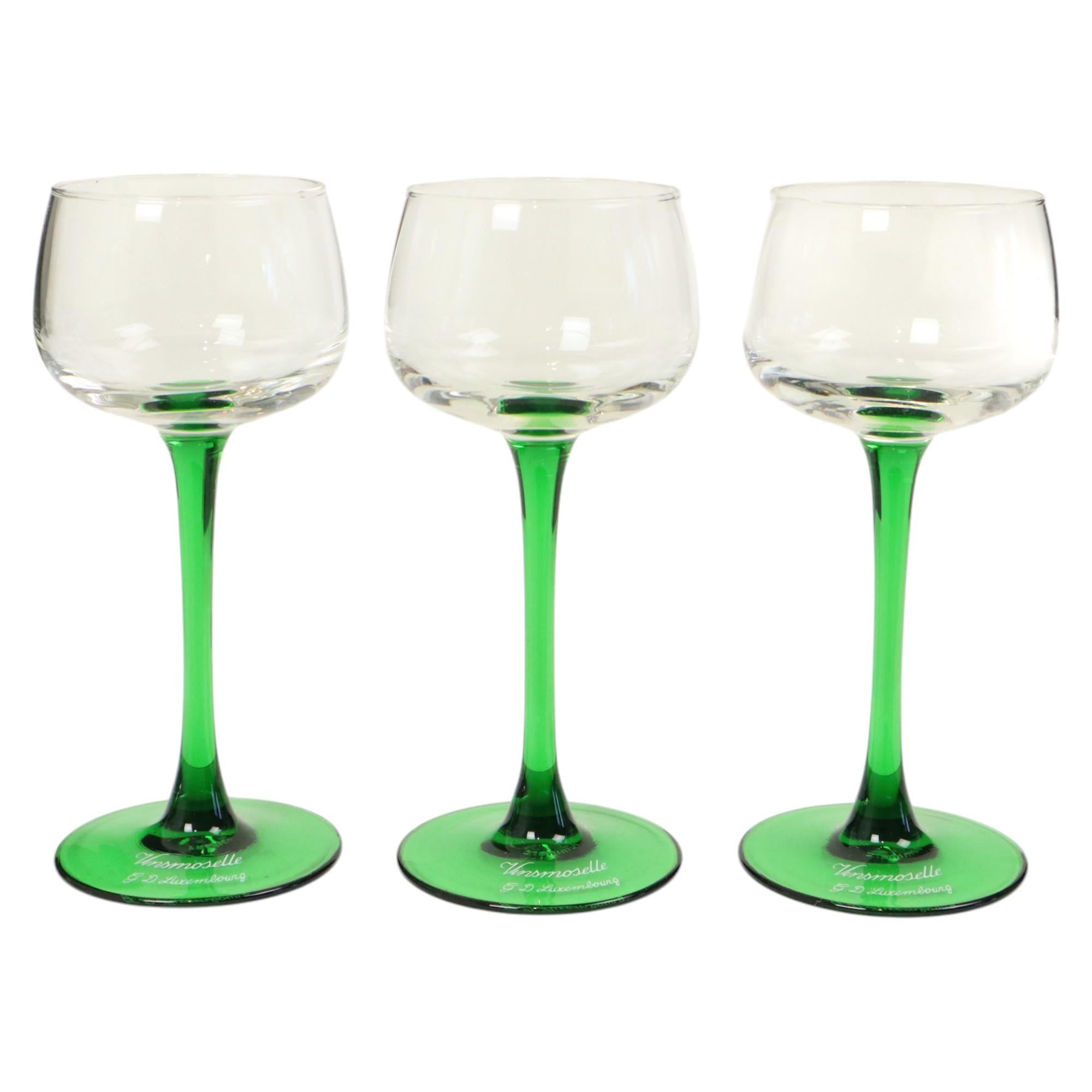 Set de 6 Copas de Vino Vintage Luminarc Vins Moselle Verde en venta 3