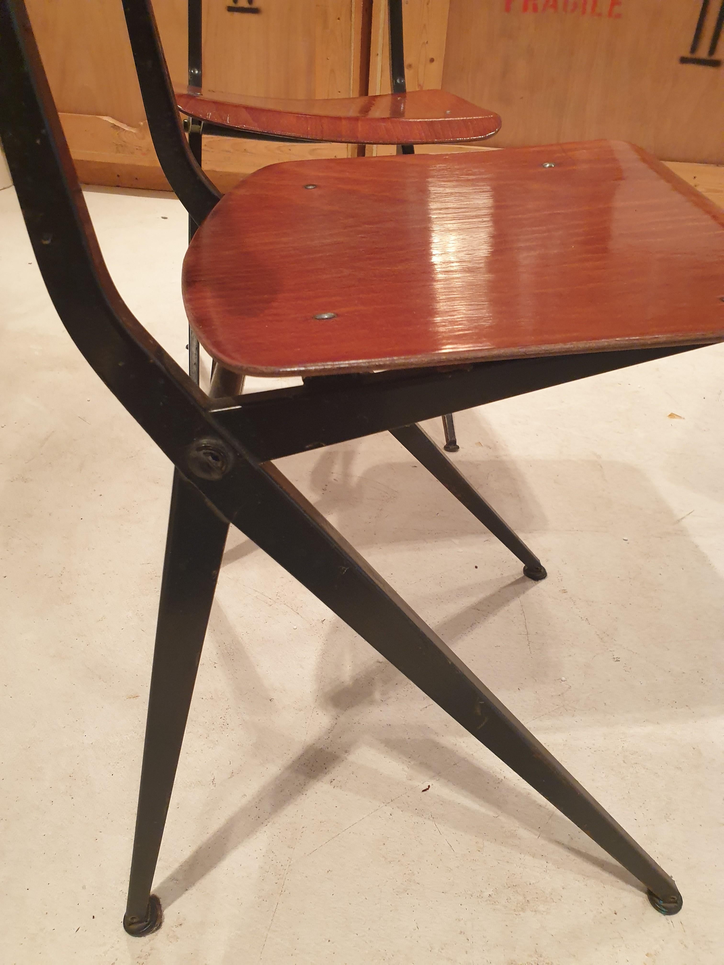 Mid-Century Modern Set of 6 vintage Marco Holland chairs For Sale