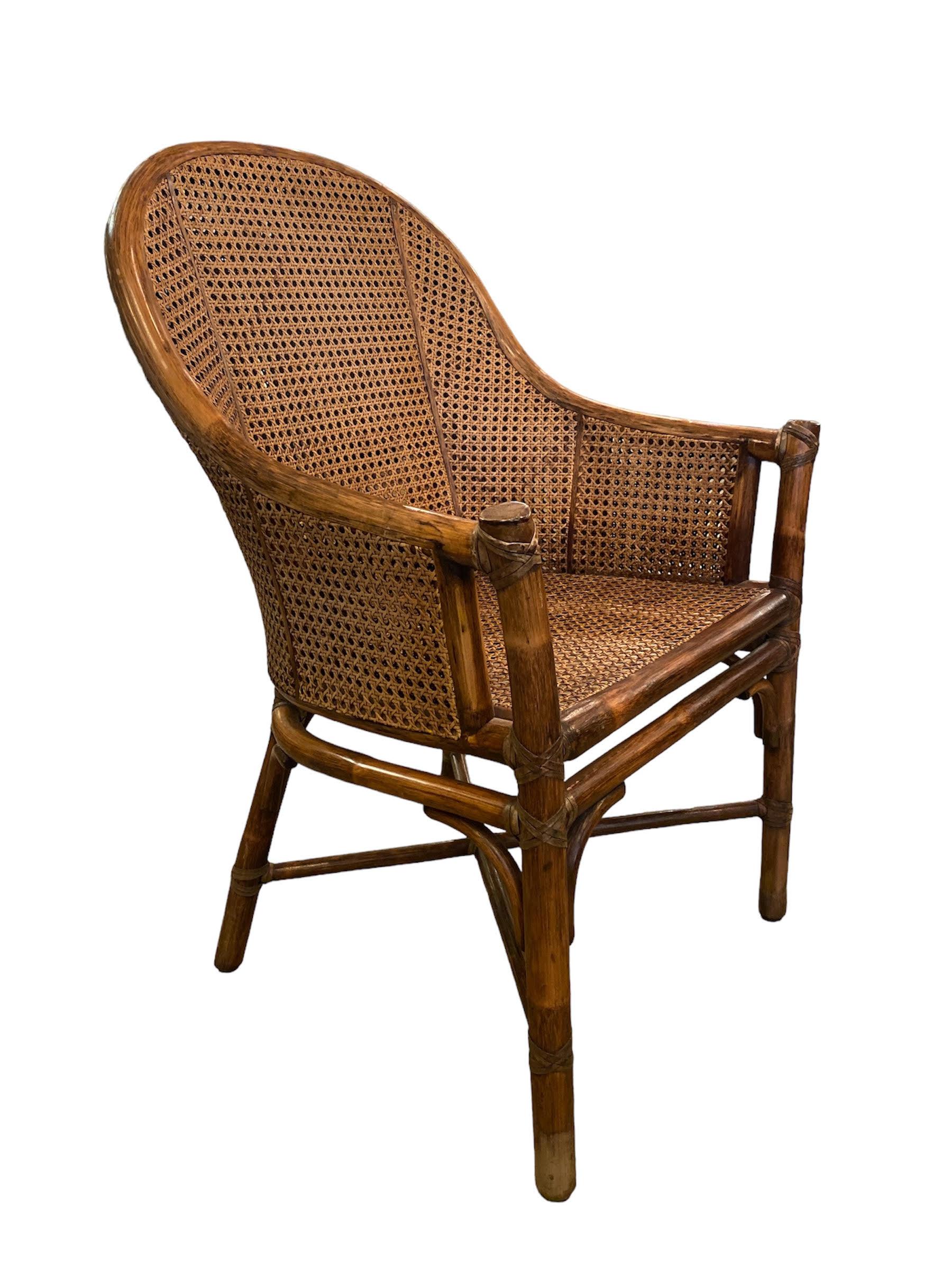 Contemporary Set of 6 Vintage McGuire 
