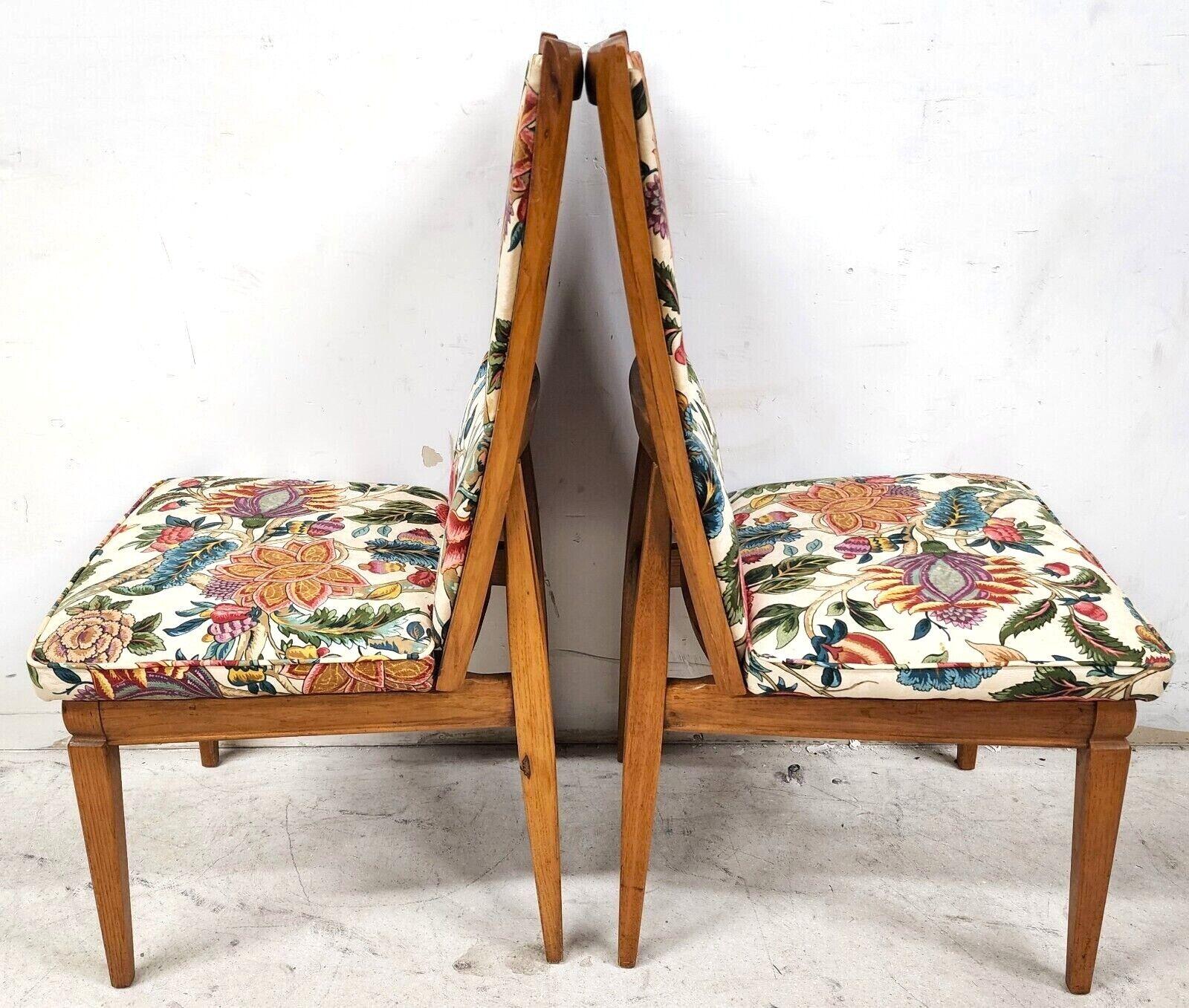 20th Century Set of 6 Vintage MCM Dining Chairs by Kroehler For Sale