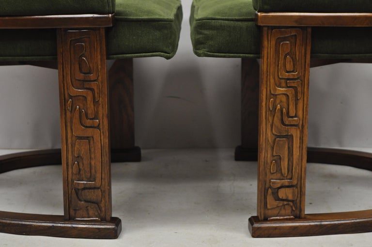 Picture of Set of 6 Vintage Mid-Century Modern Brutalist Dining Chairs by United ...