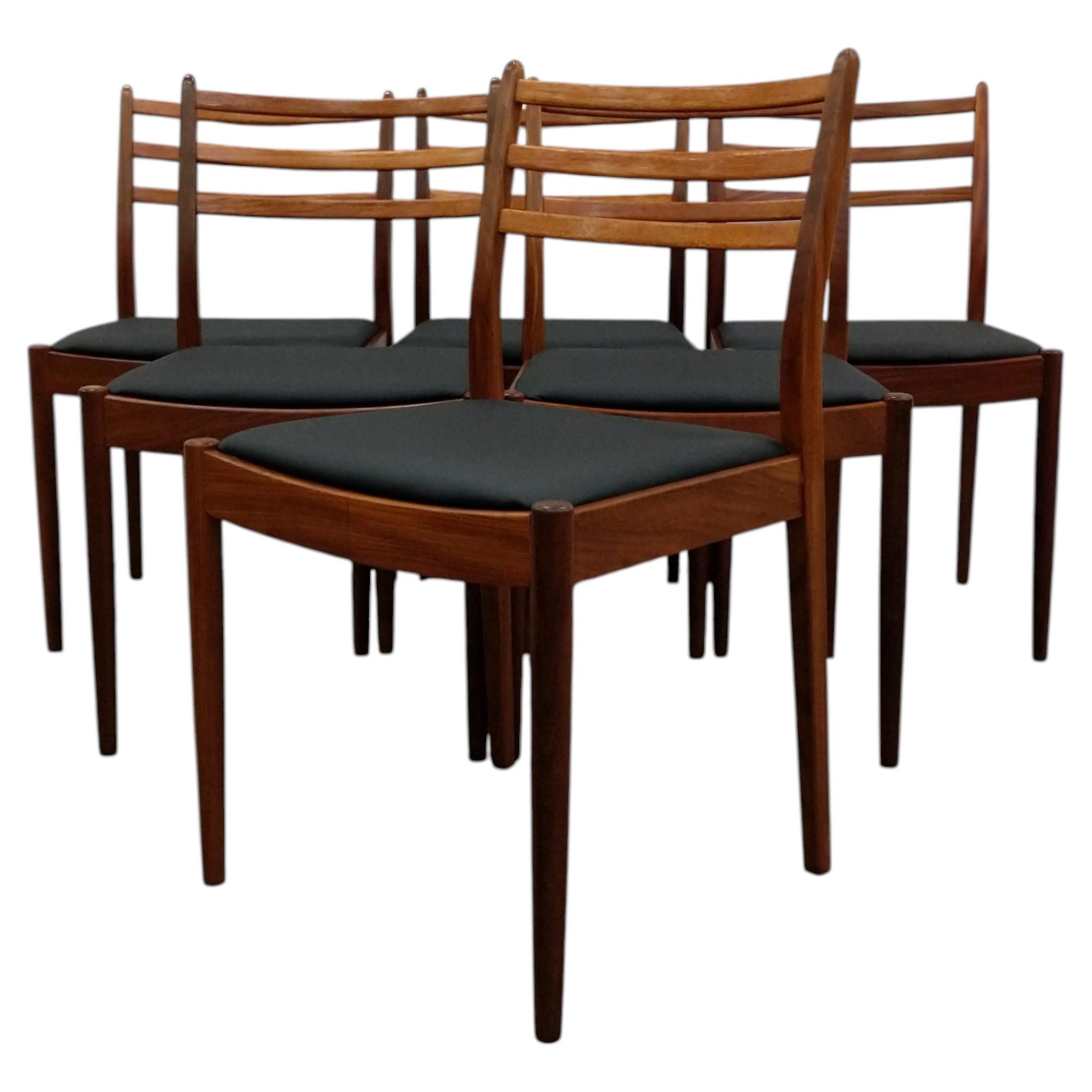 Set of 6 Vintage Mid Century Modern Dining Chairs by G Plan For Sale