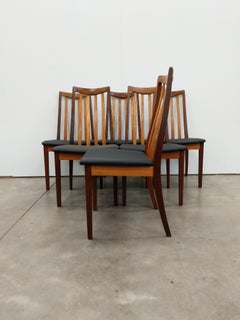 Lot de 6 chaises de salle à manger vintage en teck de style « Mid-Century Modern » de la marque G Plan