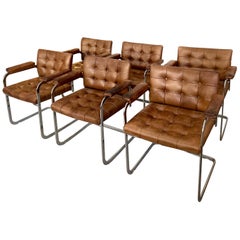 Set of 6 RH 305 Armchairs by Robert Haussmann for De Sede