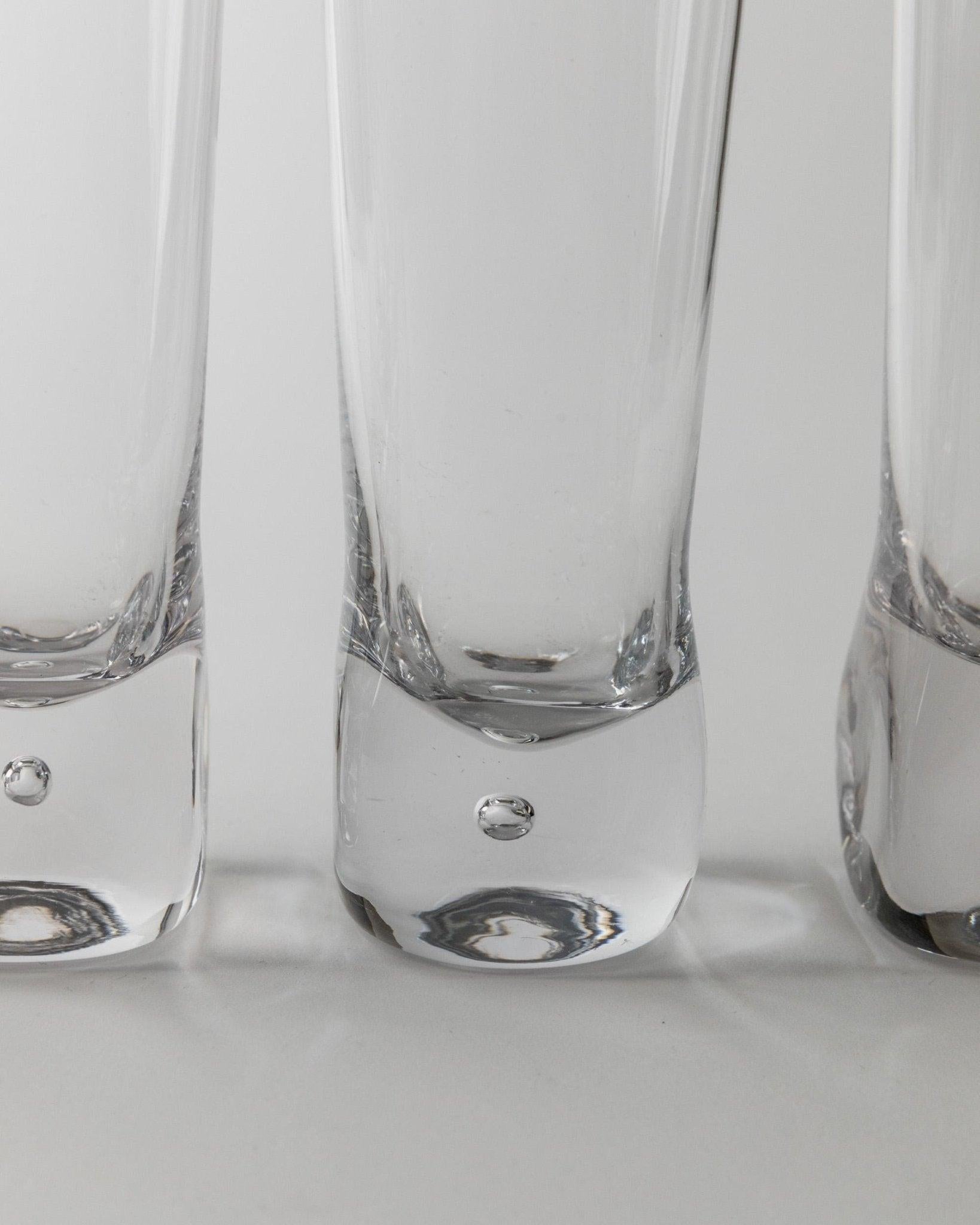 Juego de 6 copas vintage de cristal de Murano, diseño Italia, años 70 en Bueno estado para la venta en Montecalvoli, IT