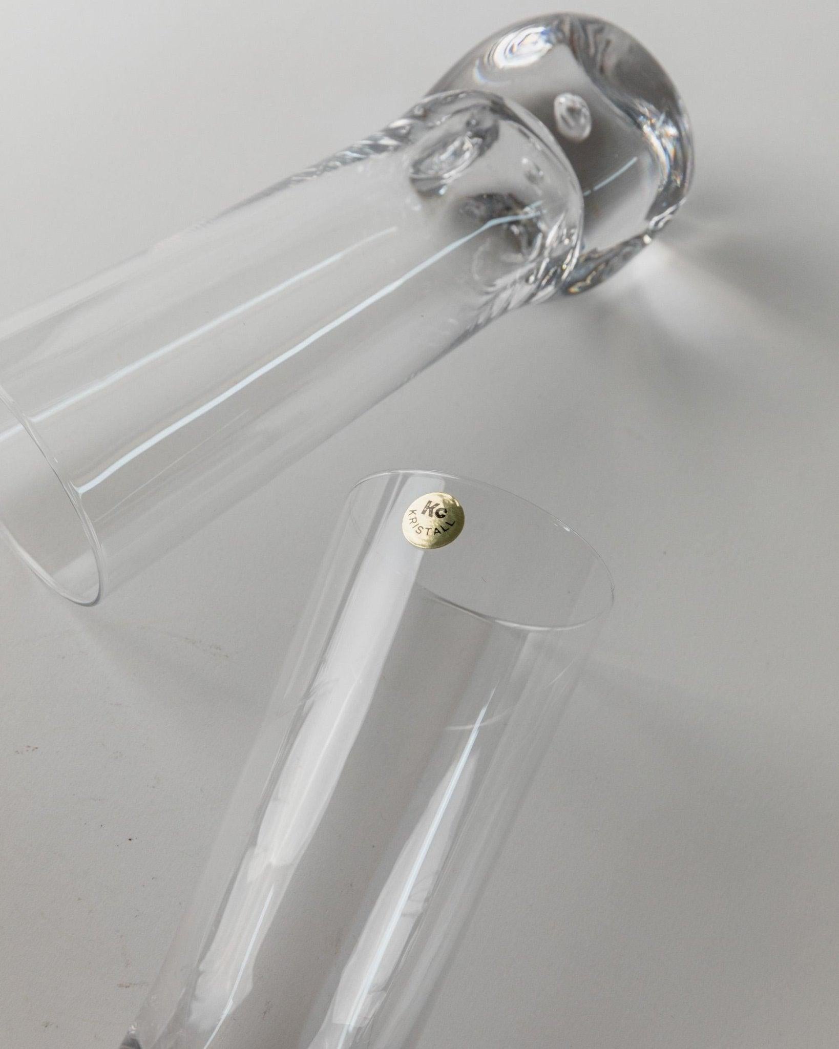 Juego de 6 copas vintage de cristal de Murano, diseño Italia, años 70 en venta 3