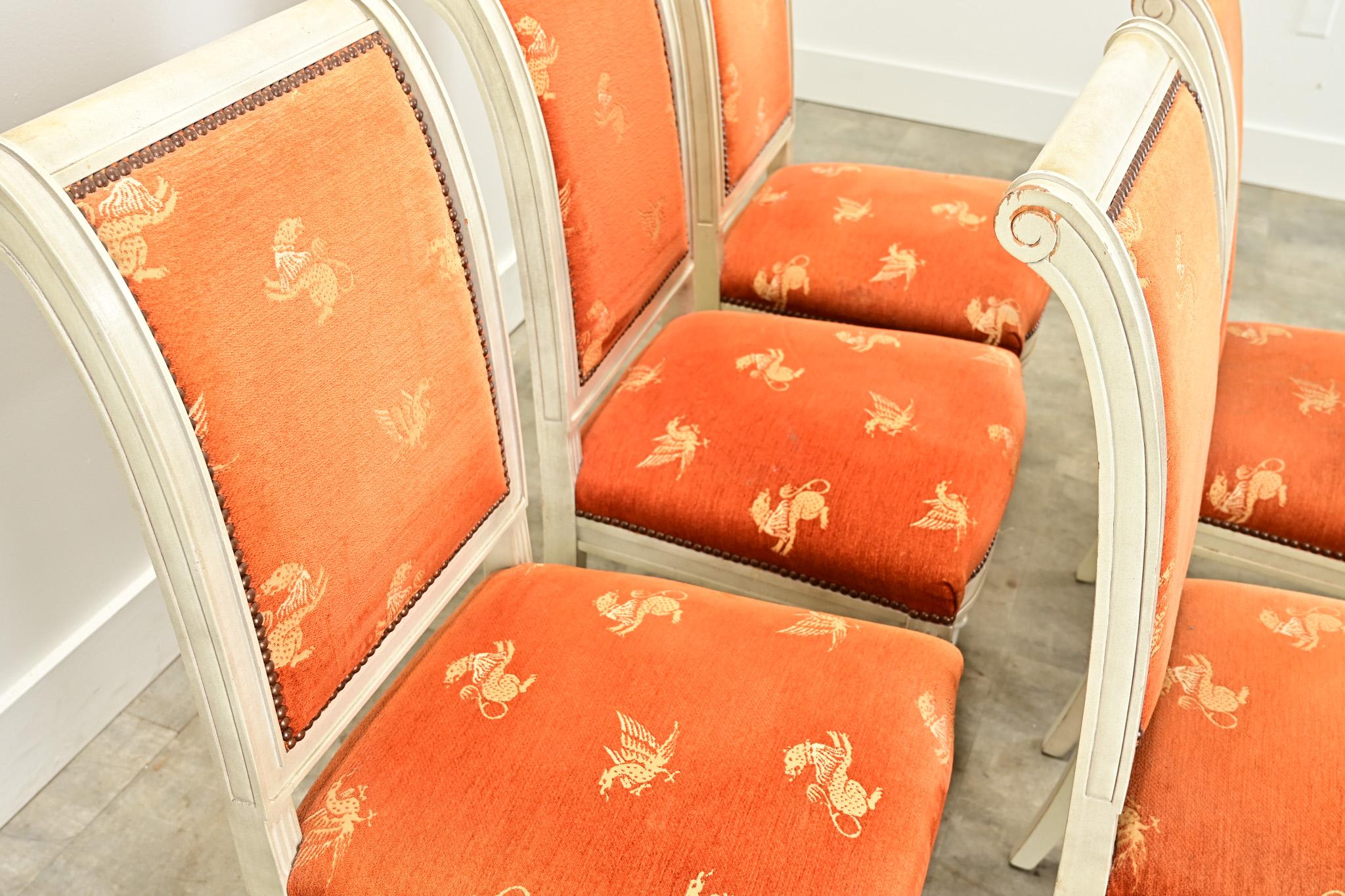 6 Stühle für das Esszimmer im Vintage-Look (20. Jahrhundert) im Angebot
