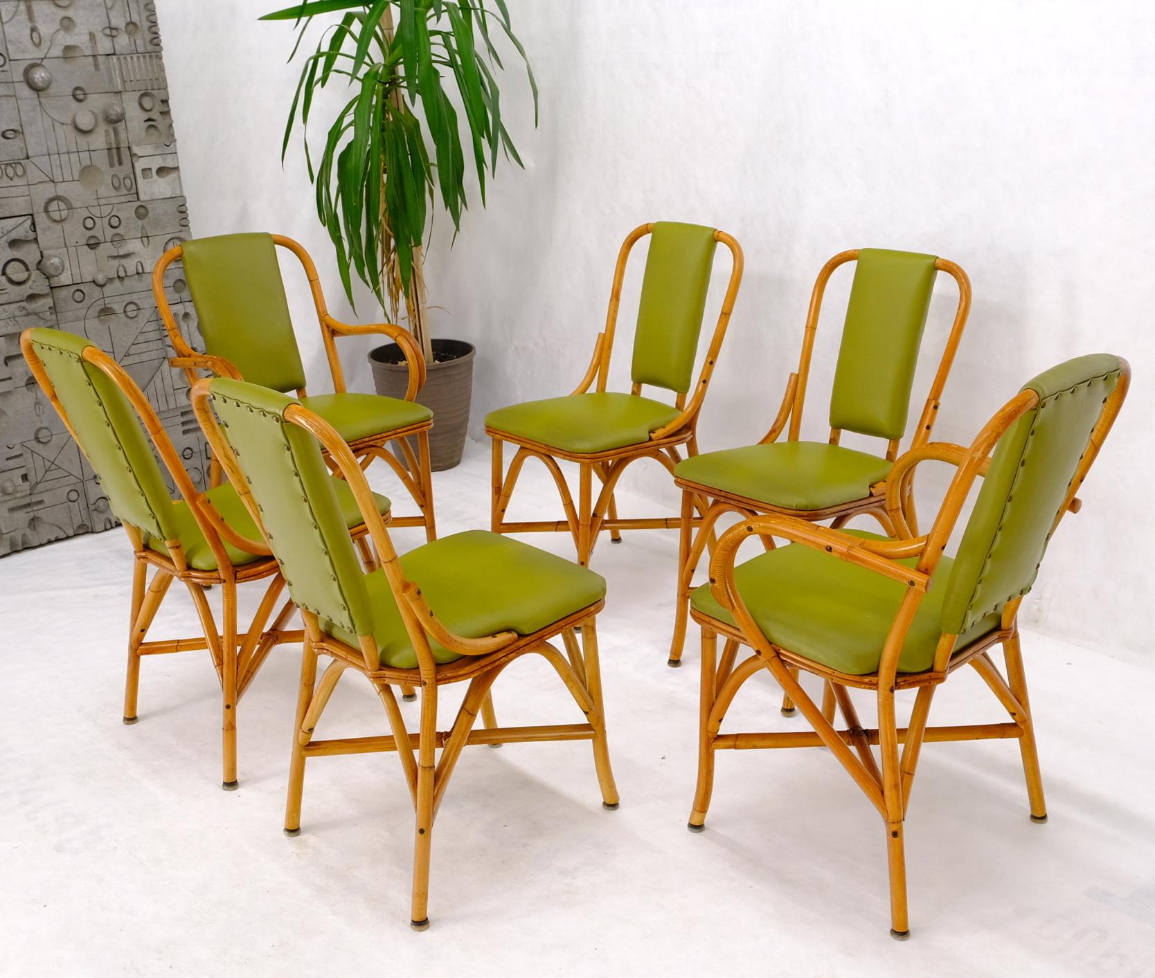 vintage bamboo dining chairs