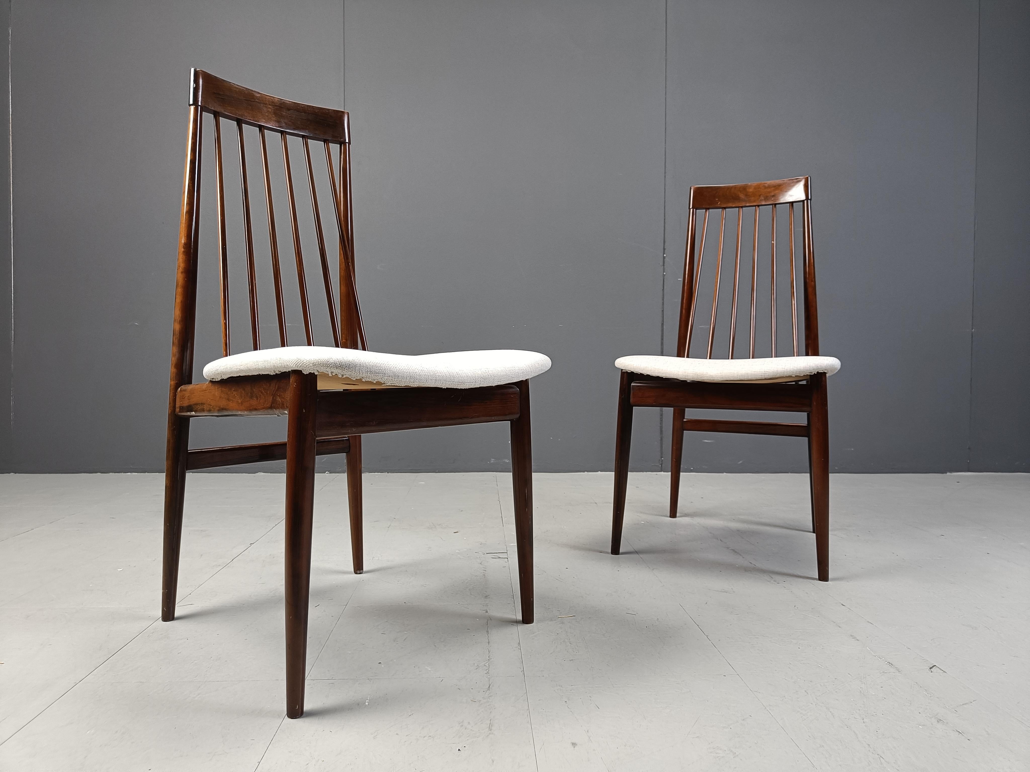 Set of 6 vintage rosewood chairs by Ernst Martin Dettinger for Lucas Schnaidt, 1 1