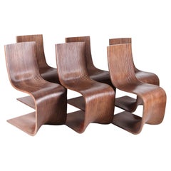 Set of 6 Vintage "S" Chairs by Alejandro Estrada