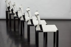 Set of 6 Vintage Safari Dining Chairs