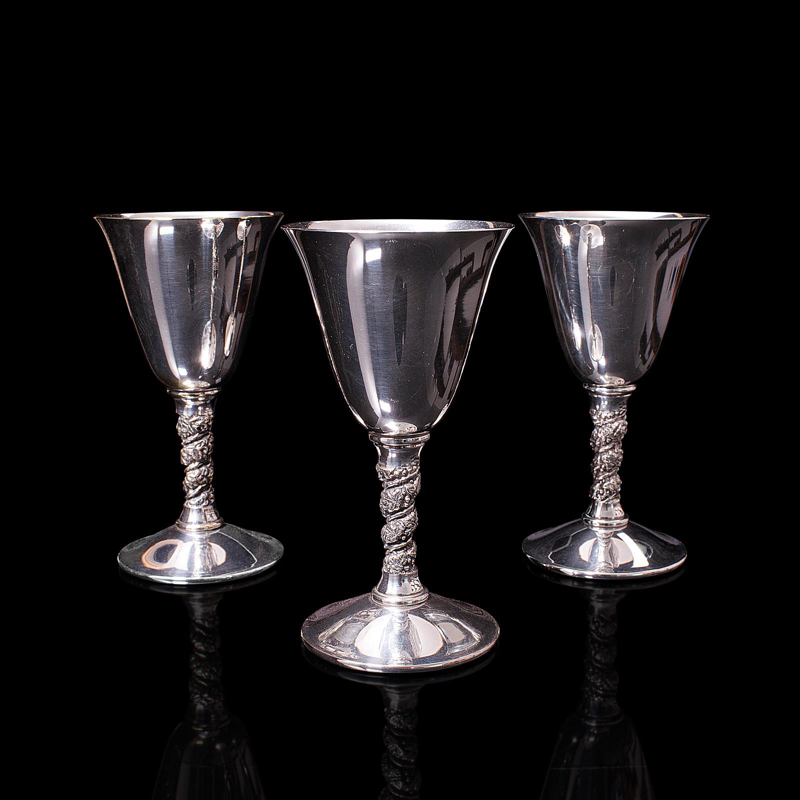 silver goblets made in spain